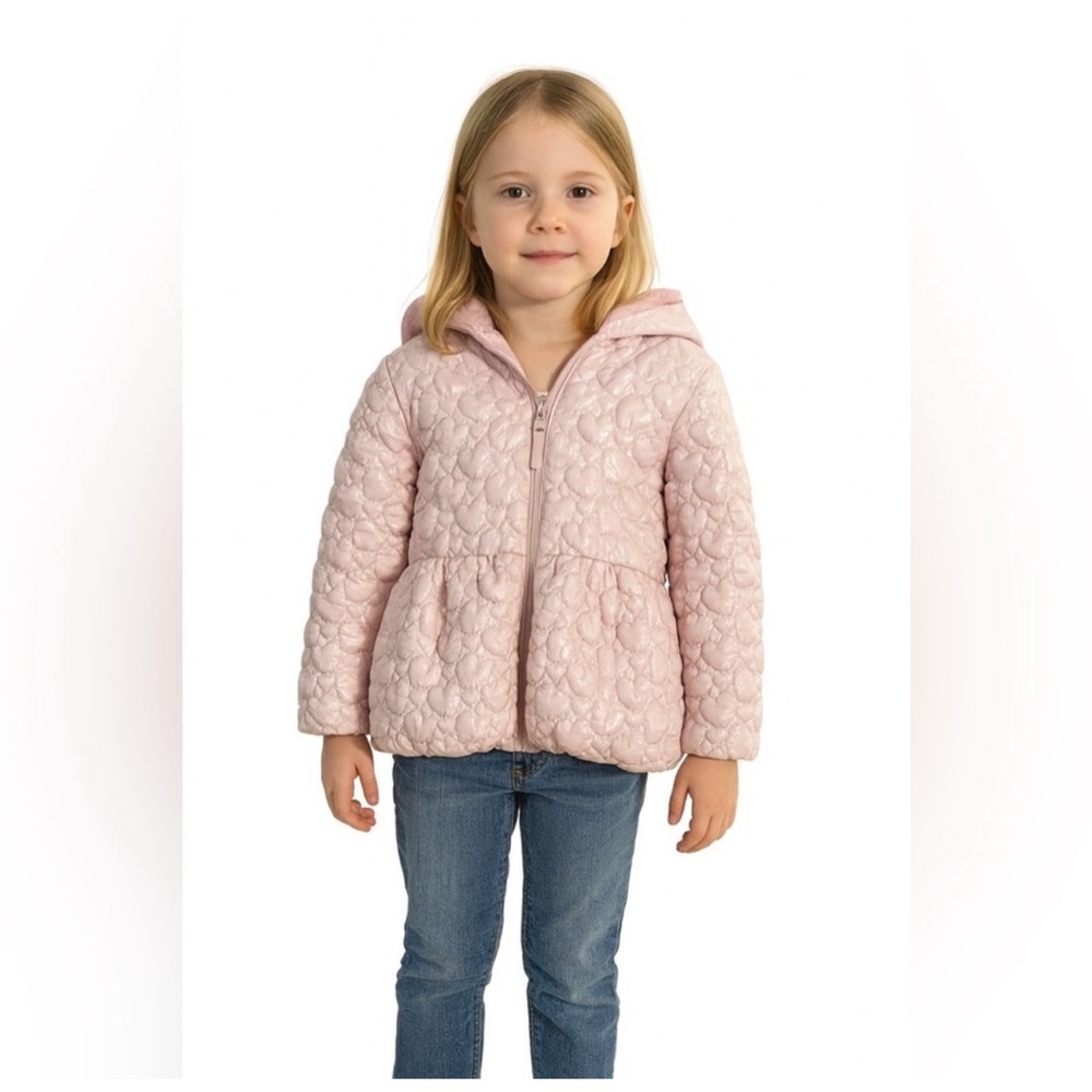 Rothschild Light Pink Quilted Puffer Jacket